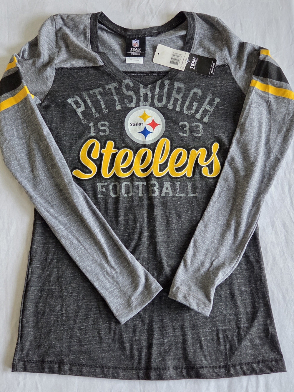 NFL Pittsburgh Steelers Women's Long Sleeve Shirt - XS